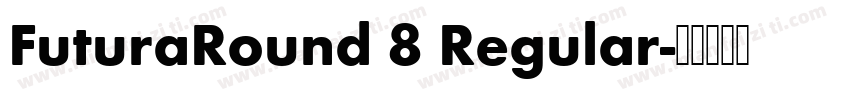 FuturaRound 8 Regular字体转换